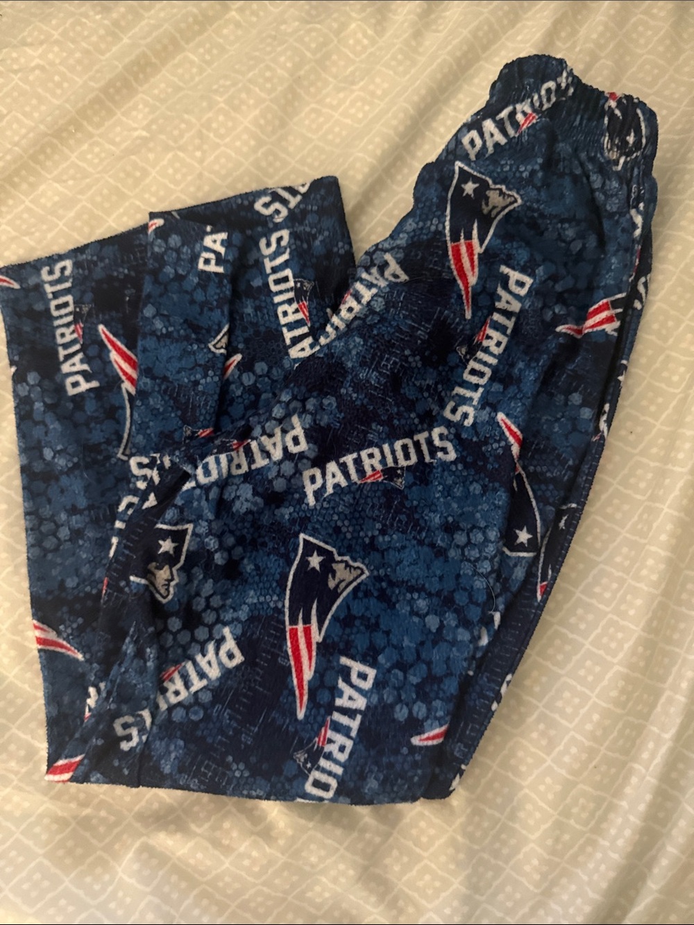NFL Kids Navy Lounge Pants with Red and White Accents